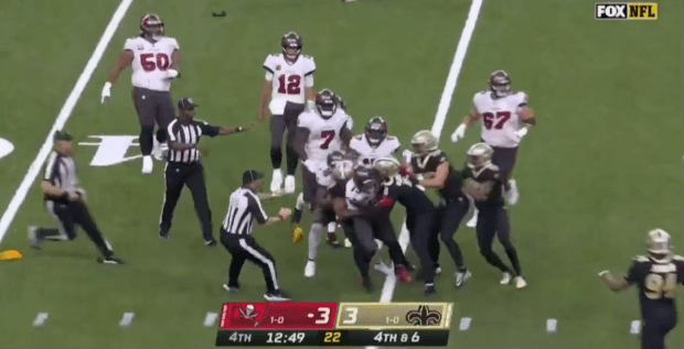 WATCH: Huge brawl breaks out in NFL game after star clashes with