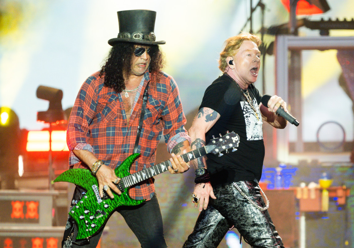 Report: Guns N' Roses shows will reunite Axl, Slash