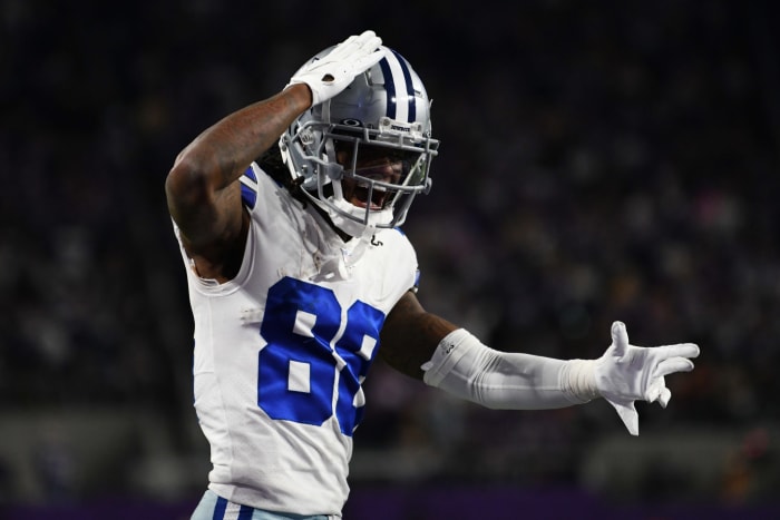 Dallas Cowboys wide receiver CeeDee Lamb on the field.