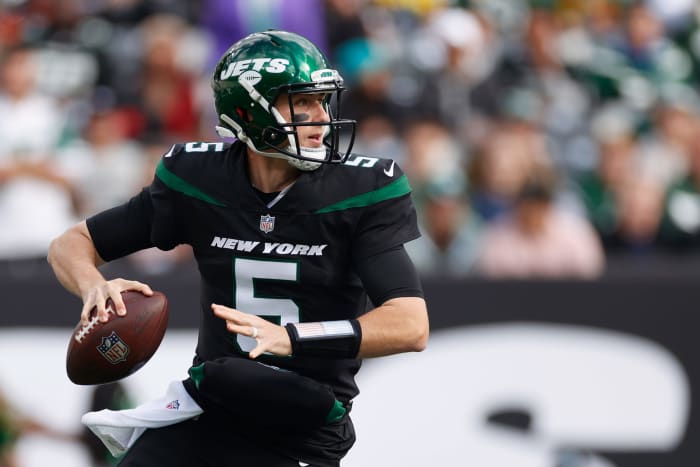New York Jets quarterback Mike White on Sunday.