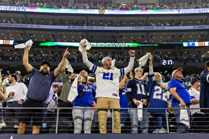 Cowboys fans at AT&T Stadium