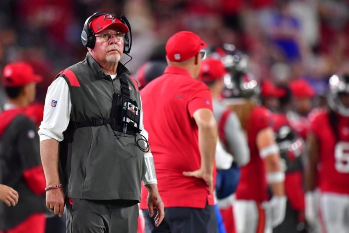 Bruce Arians on the sidelines.