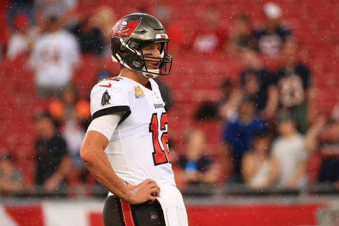 Bucs quarterback Tom Brady on Sunday afternoon.