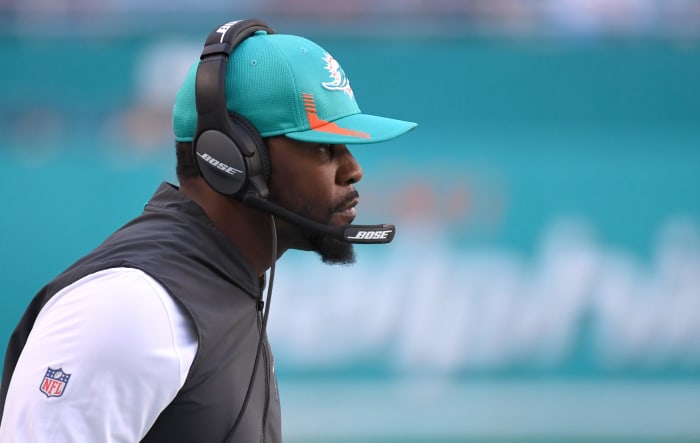 Dolphins head coach Brian Flores.