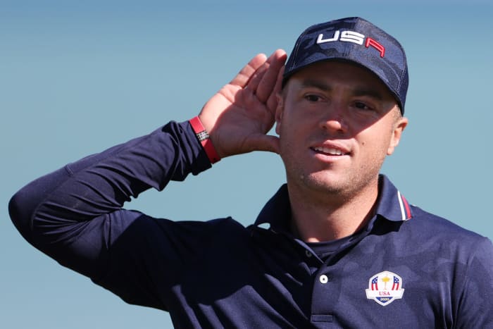 Justin Thomas at the Ryder Cup.