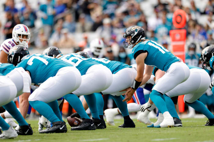 Jacksonville Jaguars quarterback Trevor Lawrence.