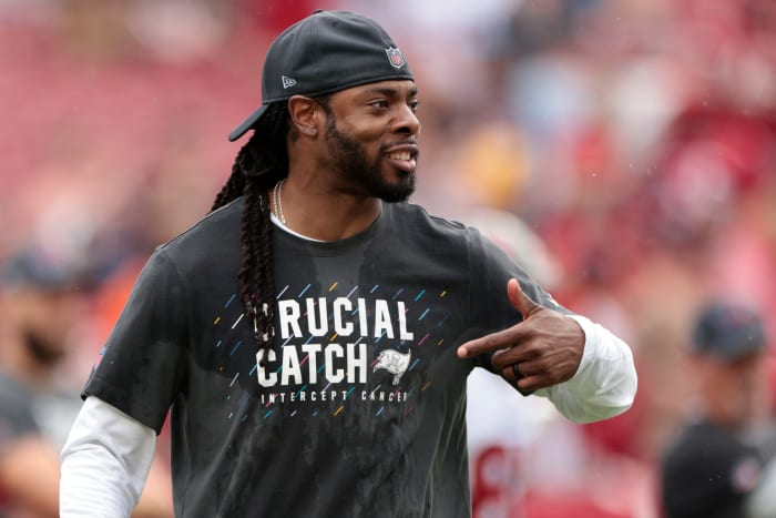 Tampa Bay Buccaneers defensive back Richard Sherman.