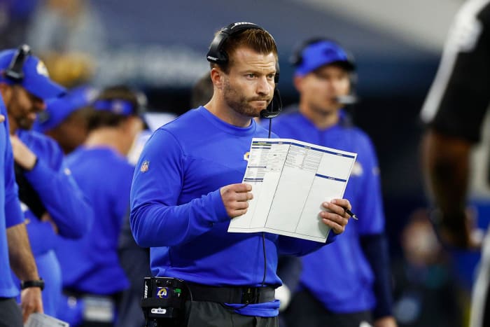 Rams head coach Sean McVay at the NFC Championship