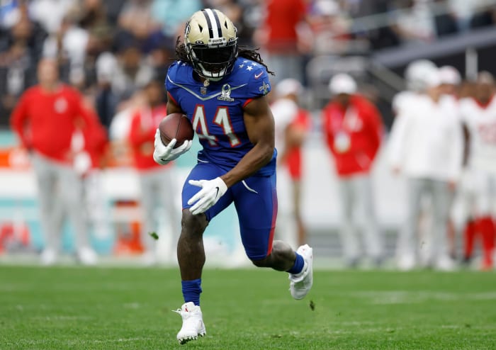 Alvin Kamara at the Pro Bowl.
