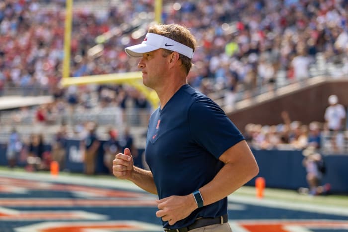 Ole Miss head football coach Lane Kiffin.
