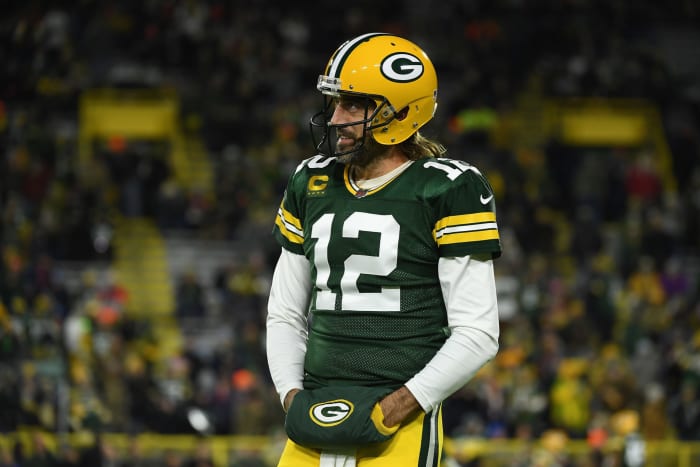 Green Bay Packers quarterback Aaron Rodgers.