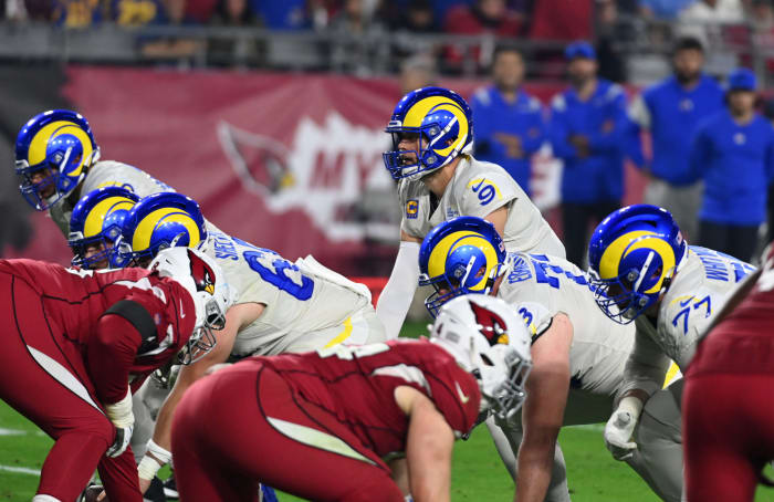 Matthew Stafford at quarterback for the Rams.