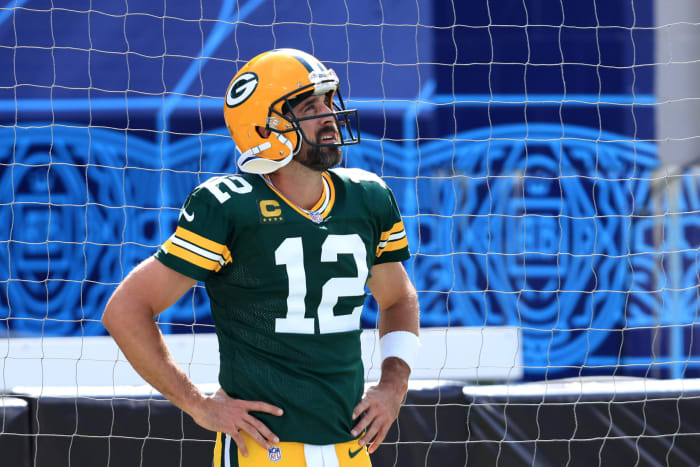 Green Bay Packers quarterback Aaron Rodgers.
