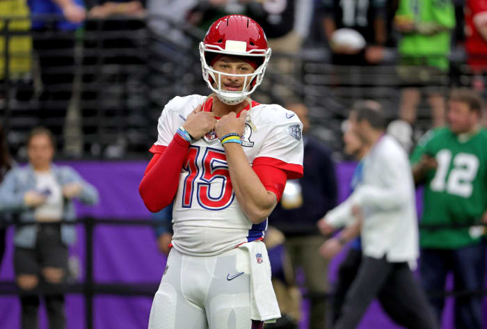 Patrick Mahomes at the Pro Bowl