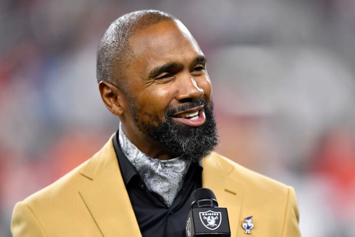 NFL Hall of Famer and former Michigan star Charles Woodson smiling.