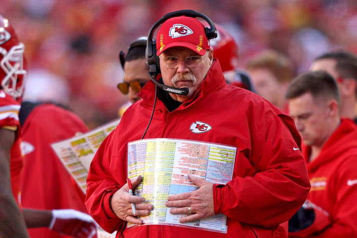 Chiefs head coach Andy Reid on Sunday.
