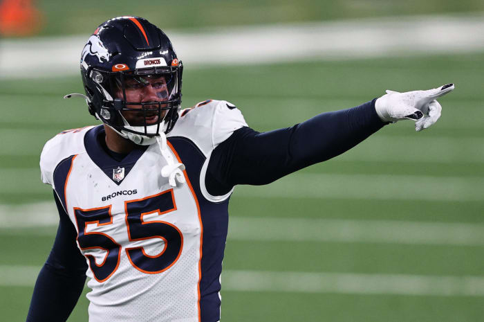 Denver Broncos linebacker Bradley Chubb.