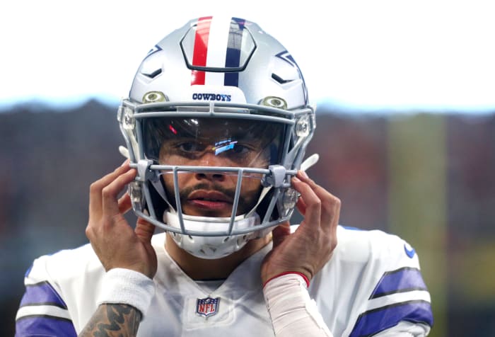 Dallas Cowboys quarterback Dak Prescott on Sunday.
