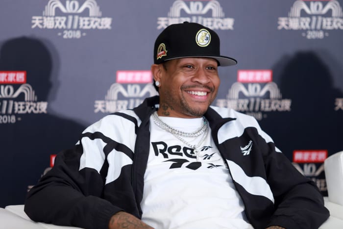 Allen Iverson smiling.