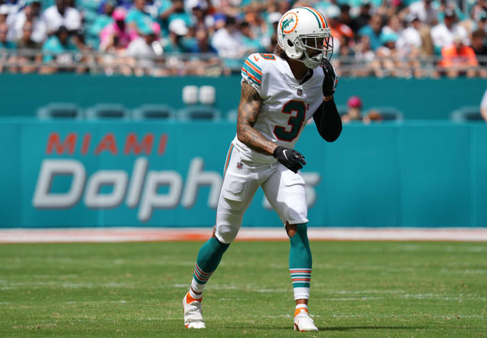 Will Fuller lines up for the Miami Dolphins.