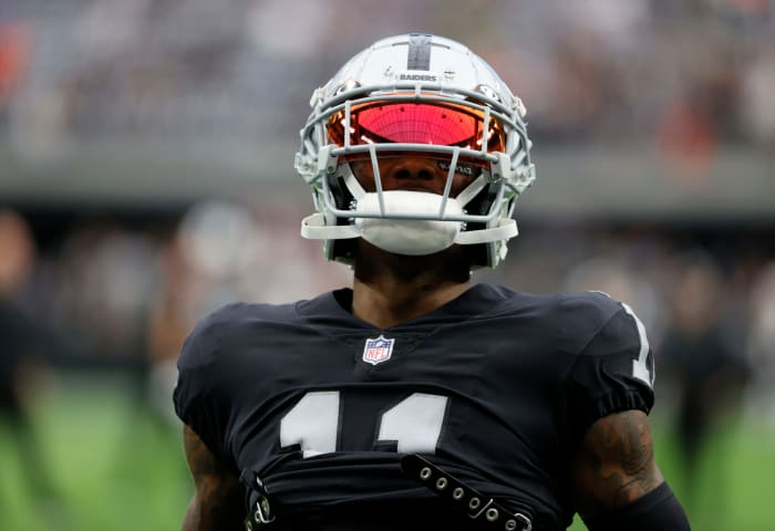 Las Vegas Raiders wide receiver Henry Ruggs on the field.