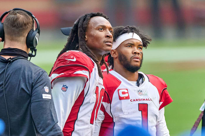 DeAndre Hopkins and Kyler Murray Arizona Cardinals vs 49ers