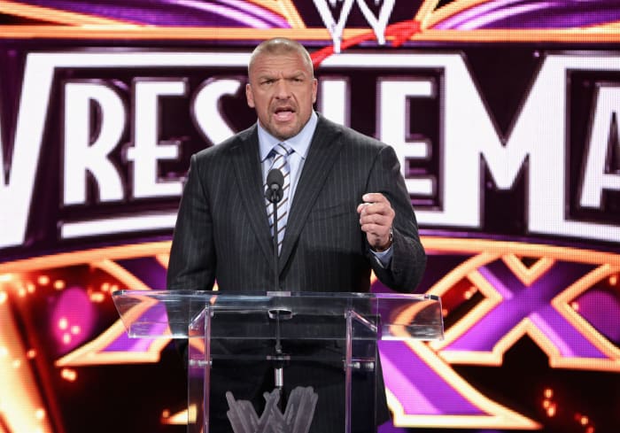 Triple H at the WrestleMania 30 Press Conference.