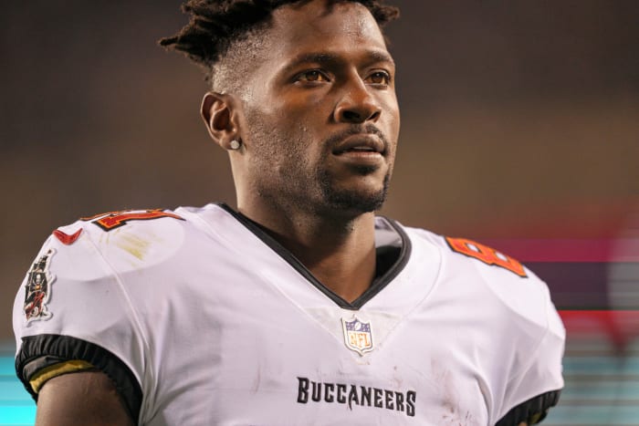 Bucs wide receiver Antonio Brown on Sunday.