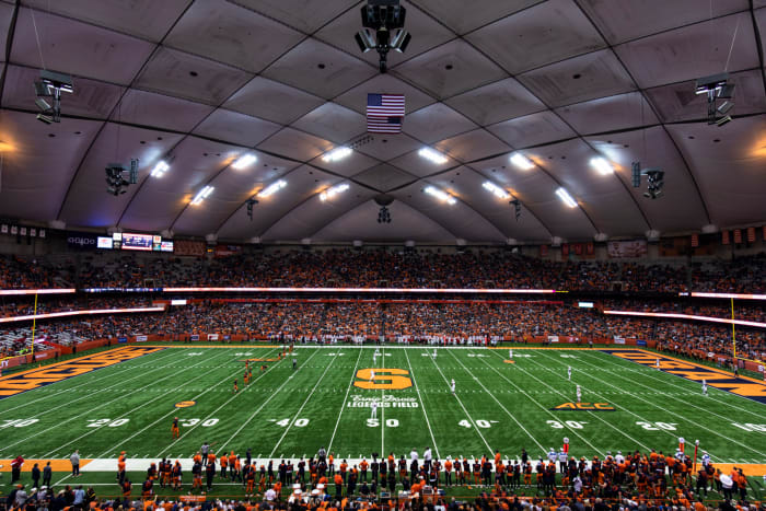 General view of Syracuse stadium.
