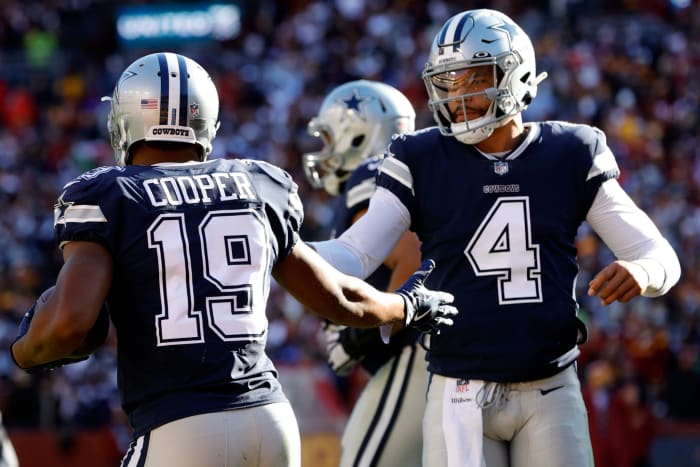 Dallas Cowboys quarterback Dak Prescott on Sunday.