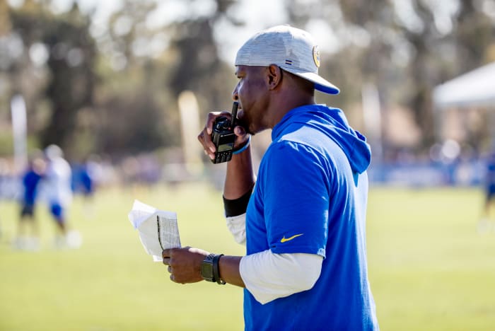 Raheem Morris as Rams defensive coordinator