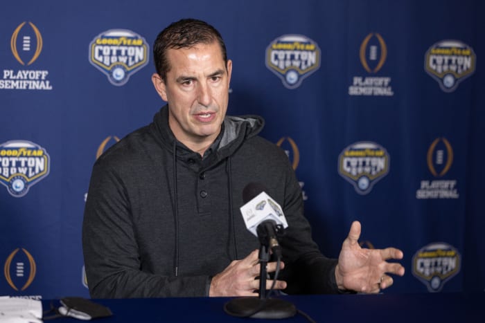 Luke Fickell at the Cotton Bowl.