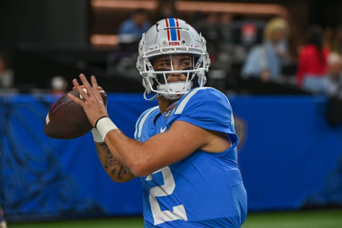 Ole Miss starting quarterback Matt Corral