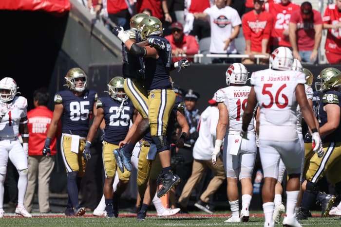 COLLEGE FOOTBALL: SEP 25 Shamrock Series - Notre Dame v Wisconsin