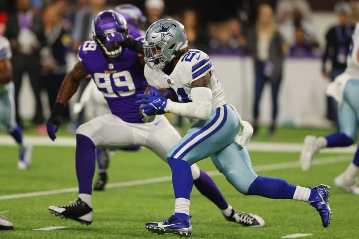 Dallas Cowboys running back Ezekiel Elliott on Sunday night.