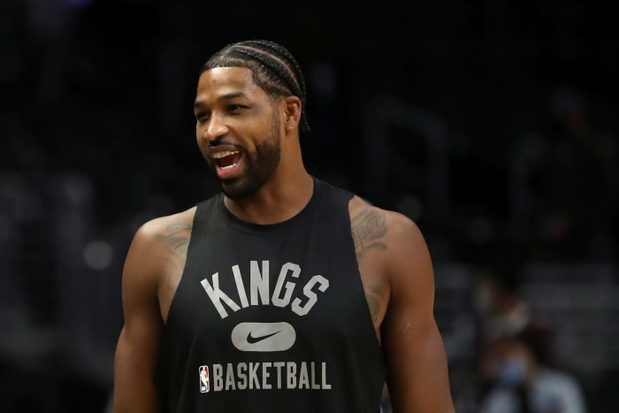 Tristan Thompson on the court for the Kings.