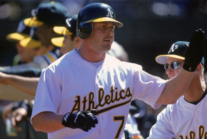 Jeremy Giambi of the Oakland Athletics.