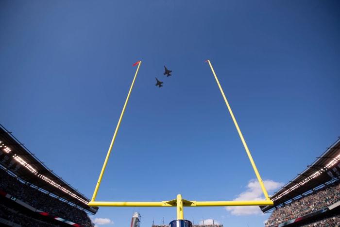 NFL field goal post in Chicago.