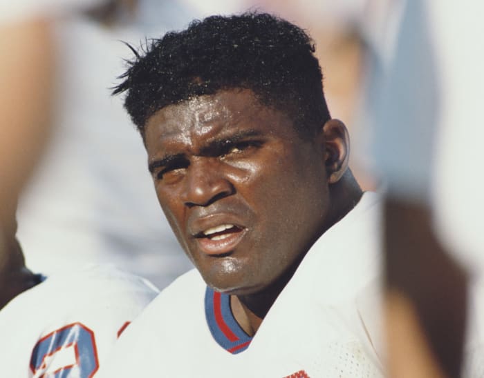 A closeup of Lawrence Taylor.