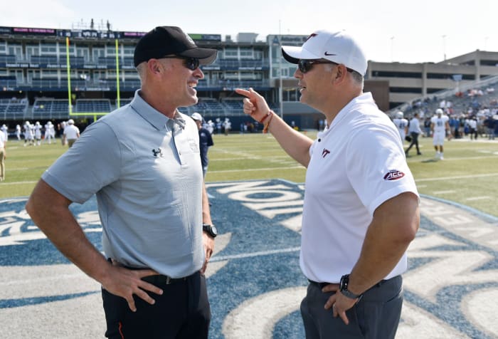 Bobby Wilder talks with Justin Fuente ahead of ODU vs. Virginia Tech.