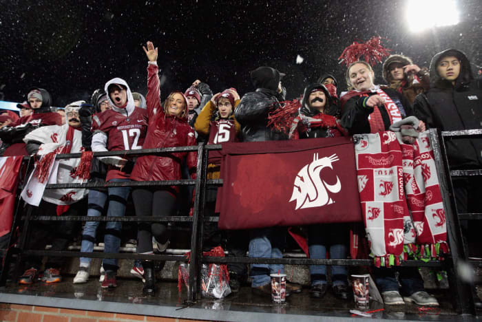 Washington State football fans.