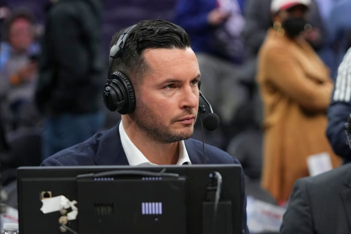 JJ Redick during the Sixers vs.  Knicks game.