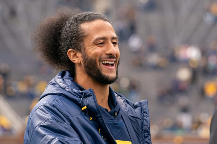 Michigan's Colin Kaepernick spring game