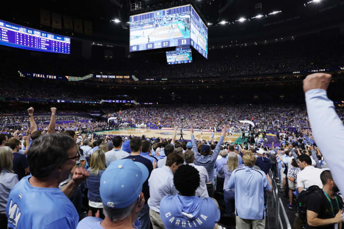 UNC fans at the Final Four