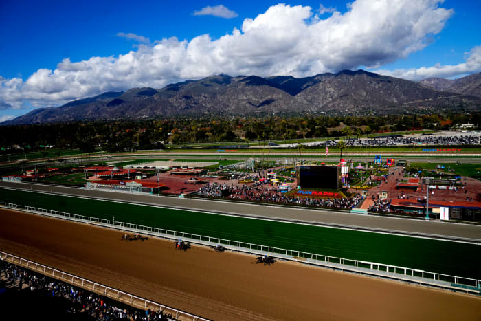 Opening day of the winter-spring meet at Santa Anita Park in Arcadia.