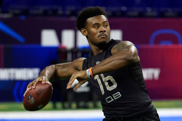 Malik Willis at NFL Combine.