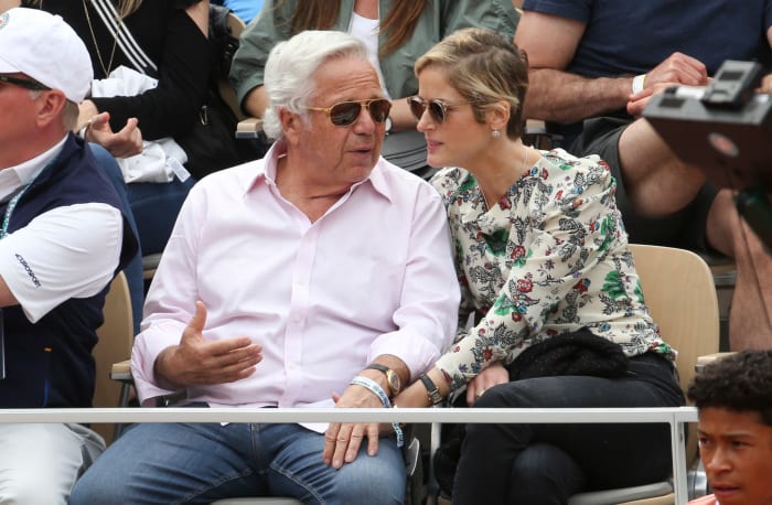 Patriots owner Robert Kraft at the French Open.