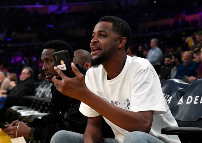 Tee Morant looks on during a game.