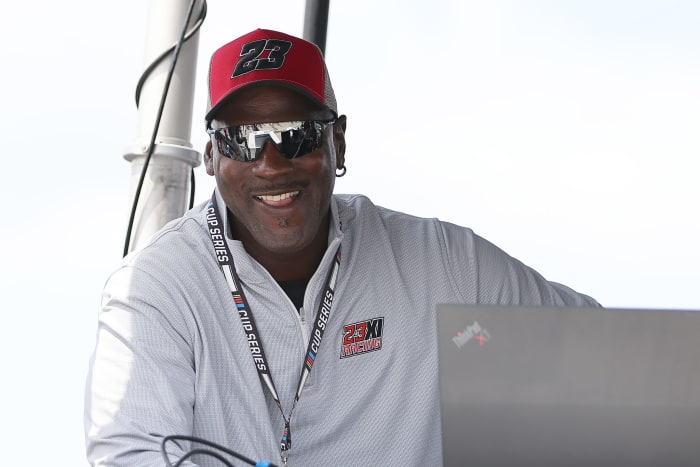 Michael Jordan at a NASCAR event.