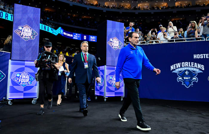 Coach K in the Final Four